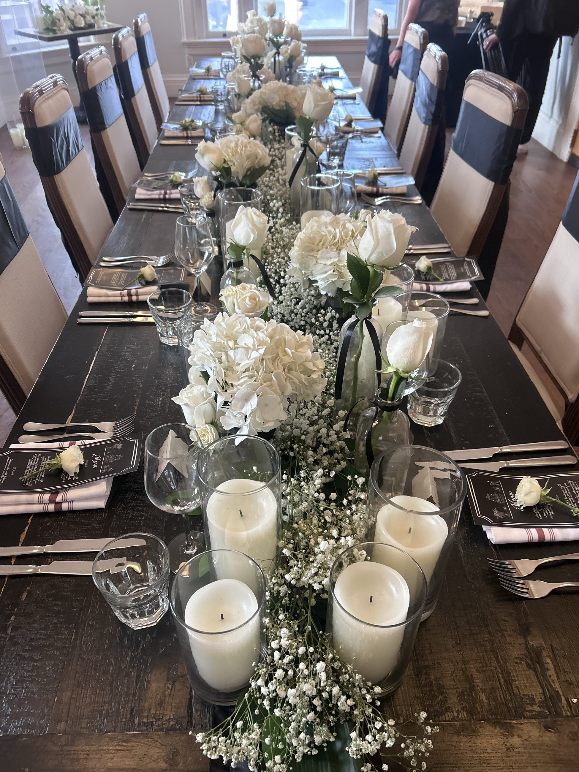 A wedding reception styled by PrettyFly Event Creations